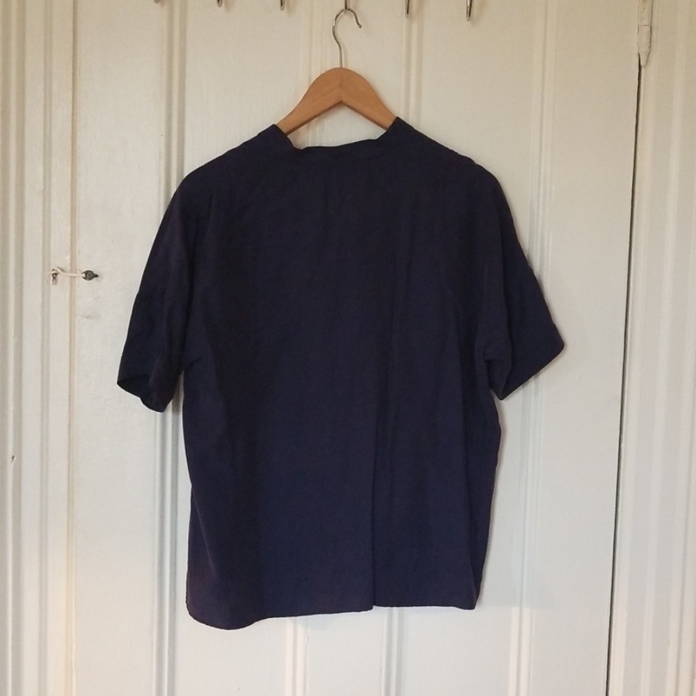 & Other Stories Navy Button Down Shirt View 2